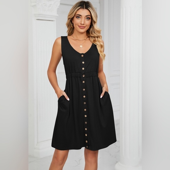 Summer Love Buttoned Down Midi Dress - Picture 2 of 5